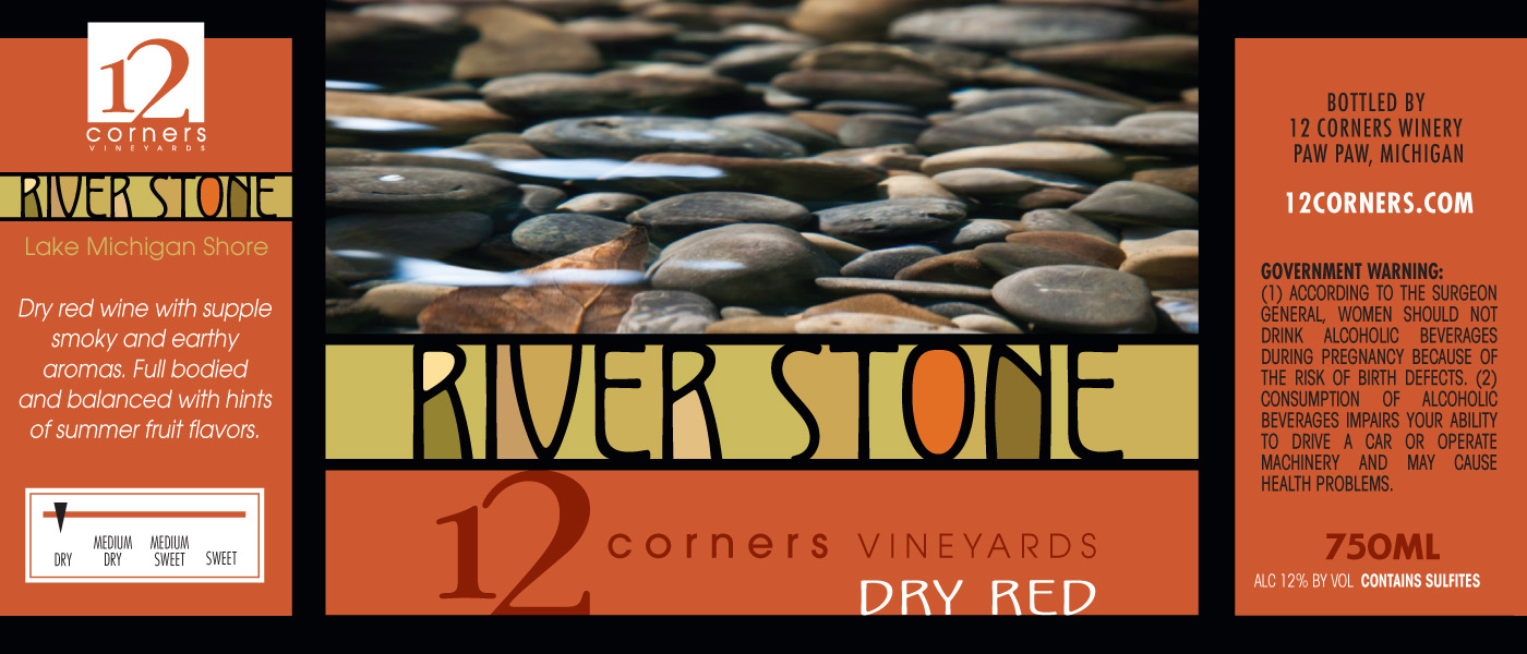 12 Corners River Stone Red 